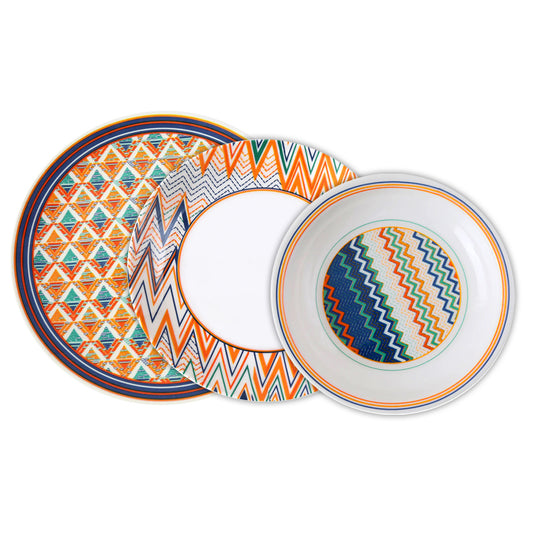 4 Person Plates Set of 12 Pcs - Habitt