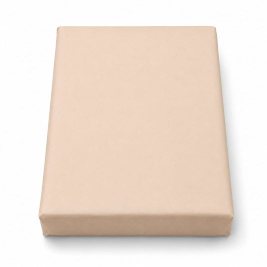 Double Fitted Sheet 72x78" Beige