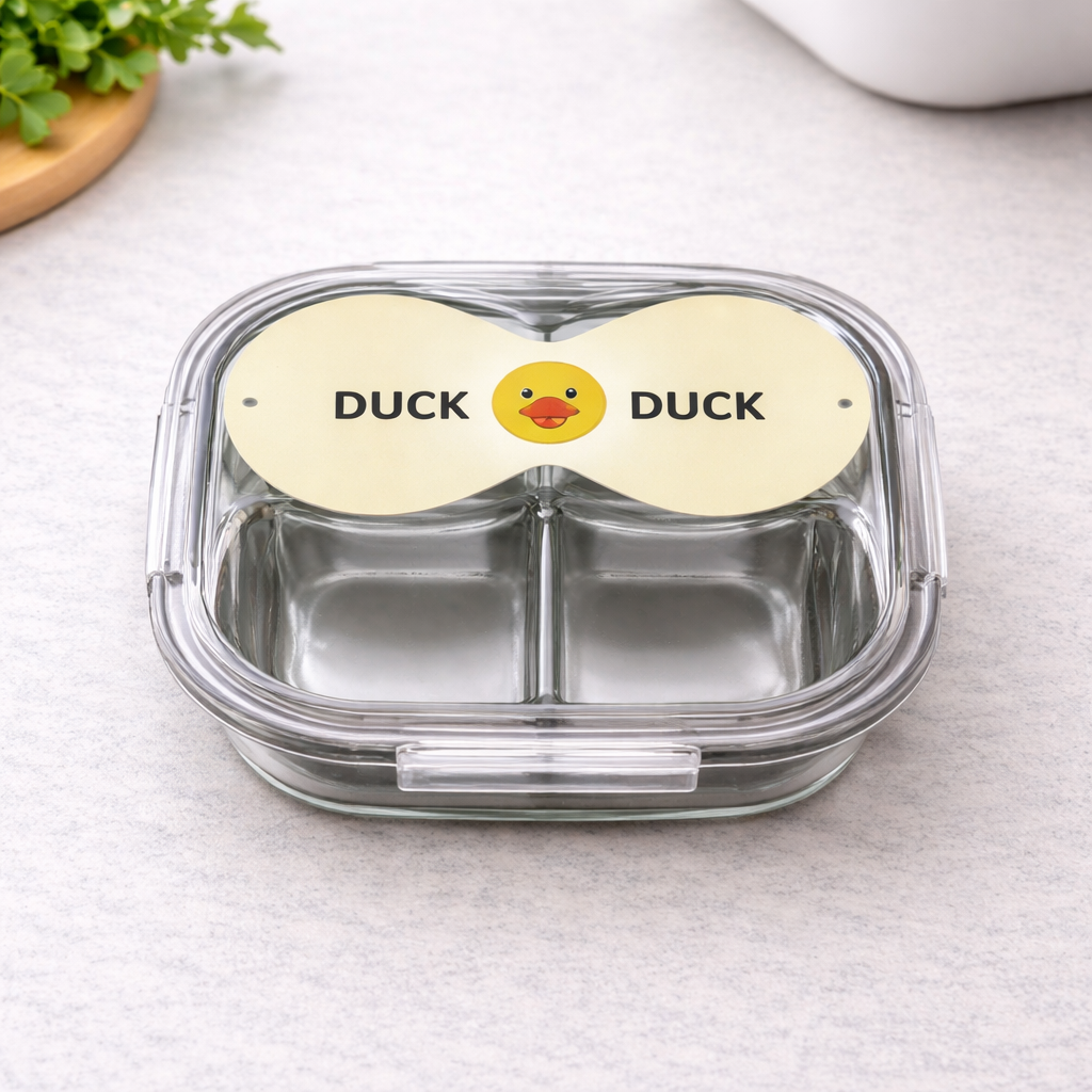 Duck Duck Lunch Box – Kids Divided Food Container - Habitt