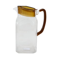 SQ Jug 1900ml – Available in Sky Blue, Purple, Orange, Clear, Amber & Blue | Premium Polycarbonate Square Pitcher - Habitt