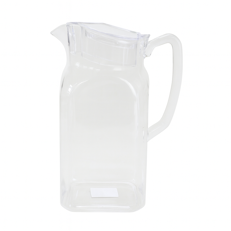 SQ Jug 1900ml – Available in Sky Blue, Purple, Orange, Clear, Amber & Blue | Premium Polycarbonate Square Pitcher - Habitt