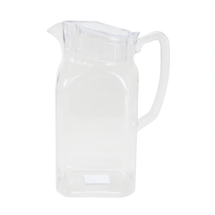 SQ Jug 1900ml – Available in Sky Blue, Purple, Orange, Clear, Amber & Blue | Premium Polycarbonate Square Pitcher - Habitt