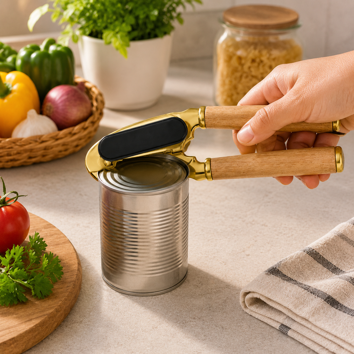 Golden & Silver Can Opener