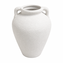 Textured Matte Finish Decorative Vase Large – Modern Minimalist Home Accent - Habitt