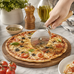 Pizza Cutter – Handheld Rolling Pizza Slicer for Easy Cutting
