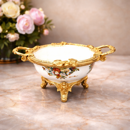 Date Bowl 12C – Elegant Pedestal Serving Bowl (19x13cm) - Habitt