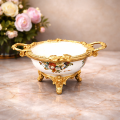 Date Bowl 12C – Elegant Pedestal Serving Bowl (19x13cm) - Habitt