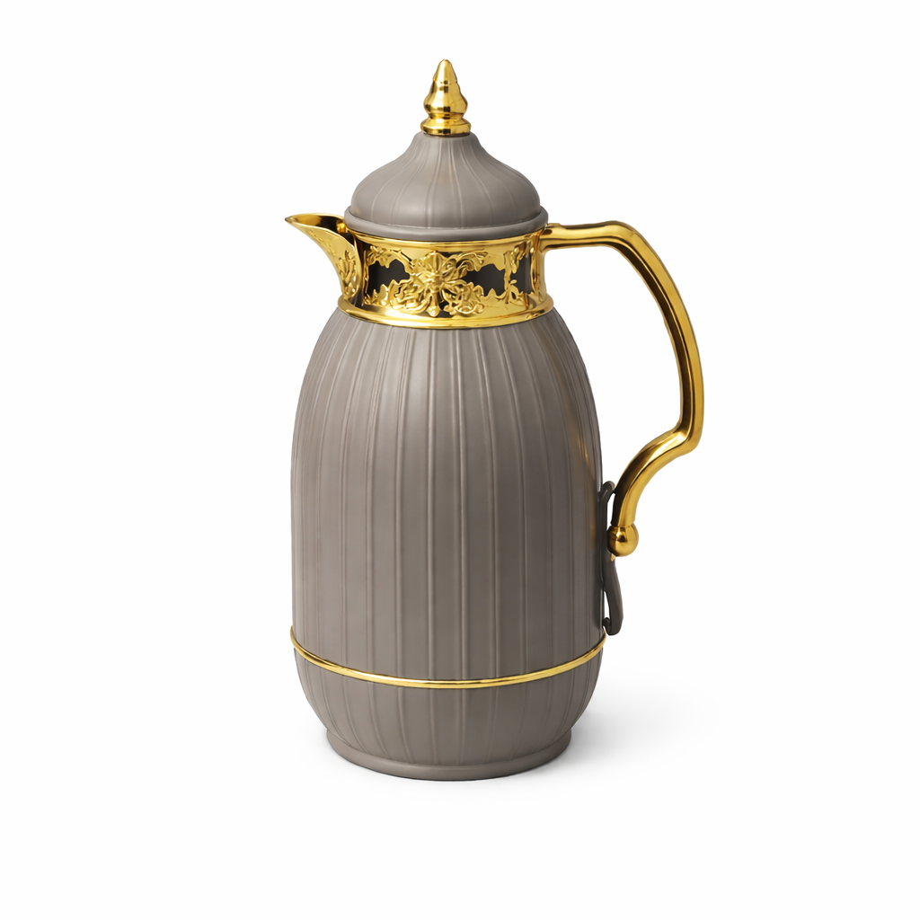 Luxury Insulated Thermos Flask – White, Black & Grey - Habitt