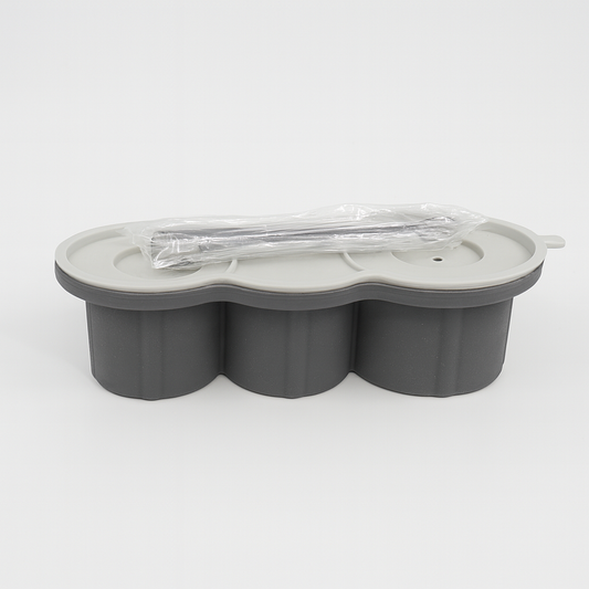 3PCS Ice Cube Maker Set – Tumbler Style Silicone Mold with Lid & Sticks