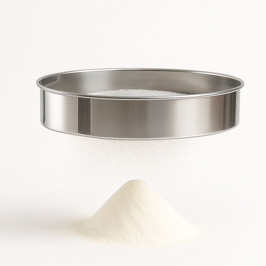 6-Piece Round Strainer Set – Stainless Steel Flour & Powder Sieve