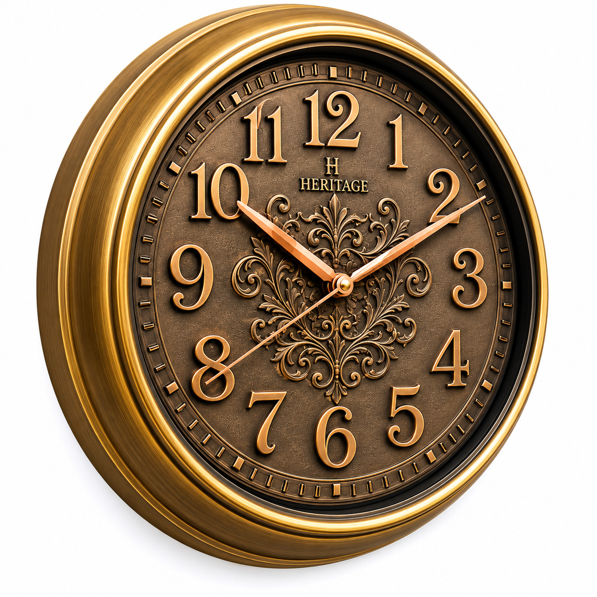 Heritage Glisso Clock – 14.5 Inch Plastic Frame