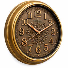 Heritage Glisso Clock – 14.5 Inch Plastic Frame