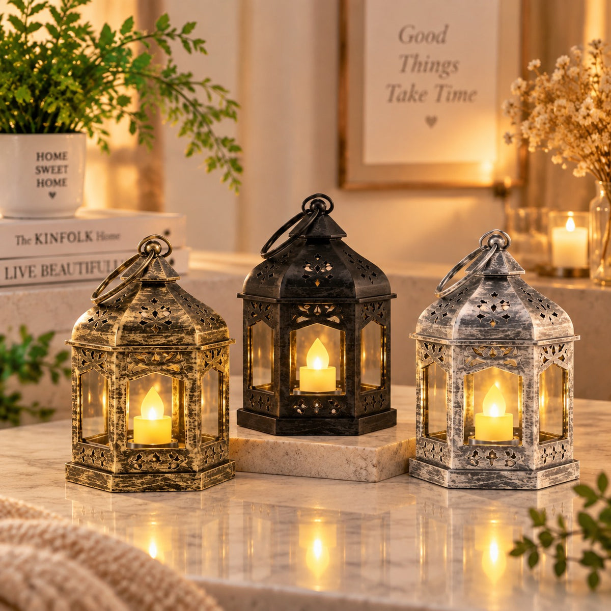 Assorted Lantern Style LED Candle | Decorative LED Light