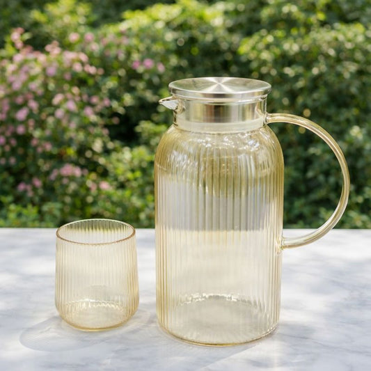 Beverage Set – 7Pcs Glass Jug & Tumblers