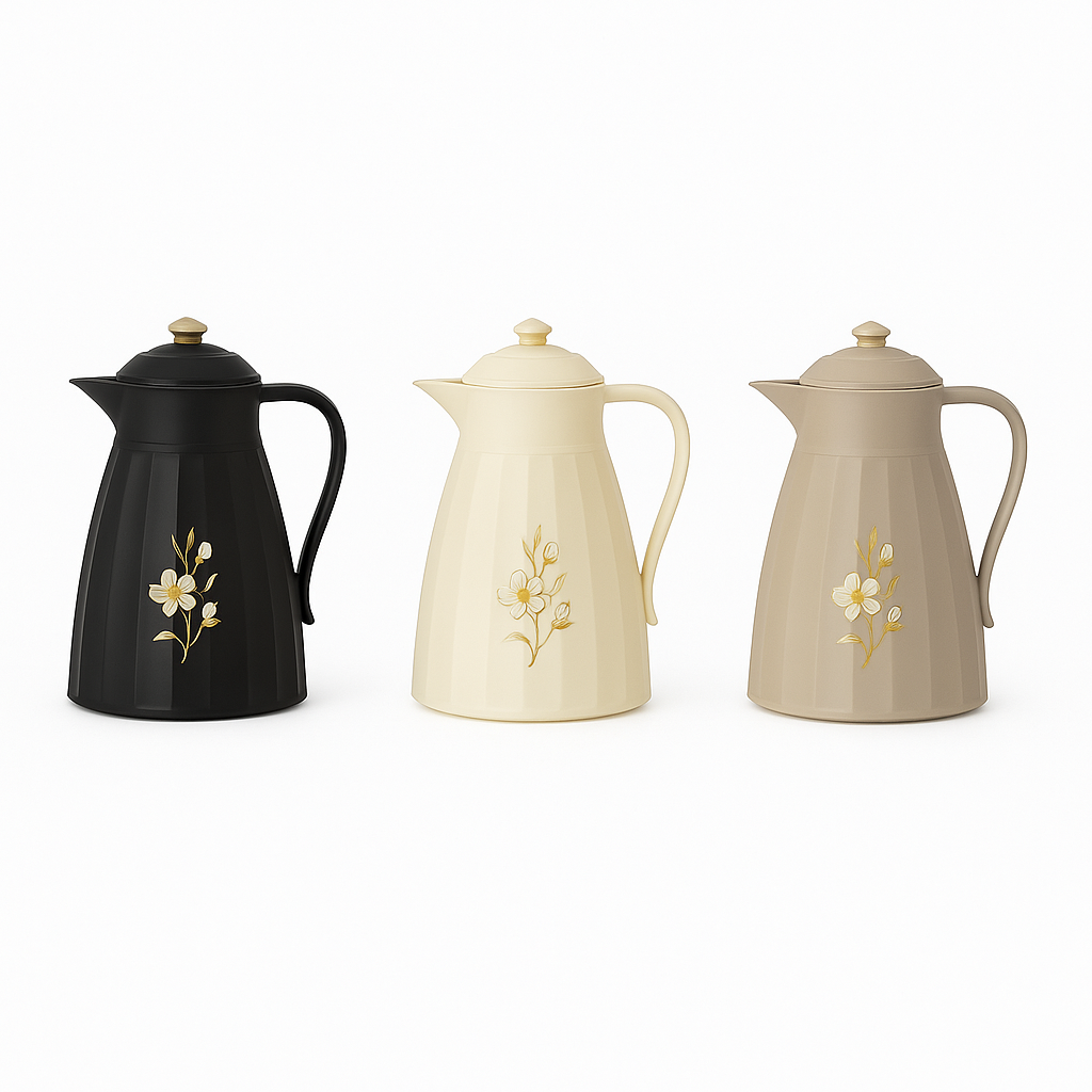 Assorted  Floral Insulated Thermos Flask – 1L