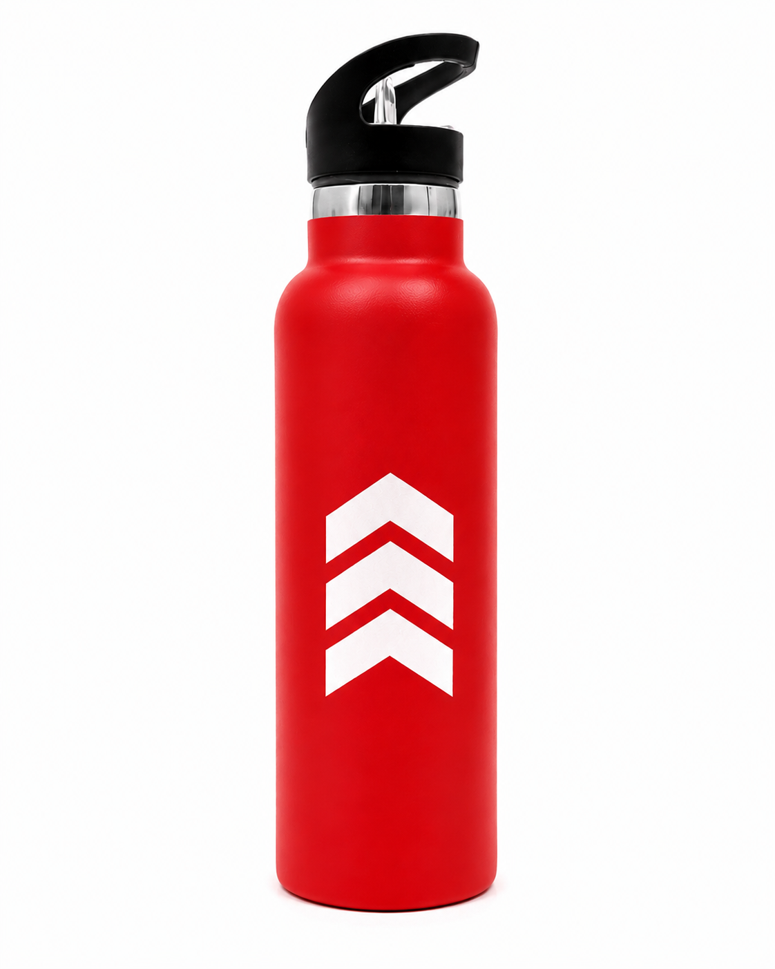 Sport Straw Vacuum Insulated Bottle – Red  Stainless Steel Water Bottle - Habitt