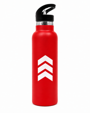 Sport Straw Vacuum Insulated Bottle – Red  Stainless Steel Water Bottle - Habitt