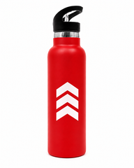 Sport Straw Vacuum Insulated Bottle – Red  Stainless Steel Water Bottle - Habitt