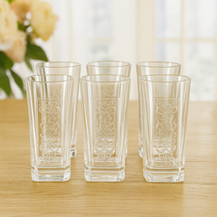 Fodge Design Clear Glass Premium Elegant Drinkware