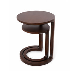 Aurra Nest of Tables | Modern Wooden Nesting Side Tables for Living Room - Habitt