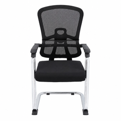 Nexora Ergonomic Visitor Chair with Breathable Mesh Back, Cushioned Seat & Chrome Frame – Modern Office & Waiting Room Seating - Habitt