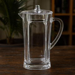 1.5L Square Base Clear Glass Jug – Premium Water & Beverage Server