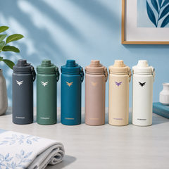 Assorted Premium Insulated Sports Water Bottle with Handle | Leak-Resistant Drink Bottle