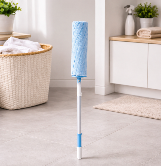Heavy Duty Mop with Absorbent Towel Head – Assorted Colors | Durable Floor Cleaning Mop