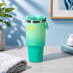 Assorted Premium Insulated Travel Tumbler with Handle | Stylish Hot & Cold Drink Cup