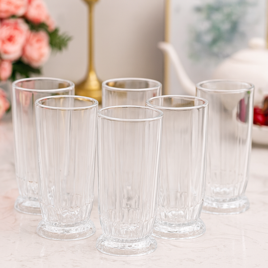 Lotus-Design Clear Glass Premium Elegant Drinkware