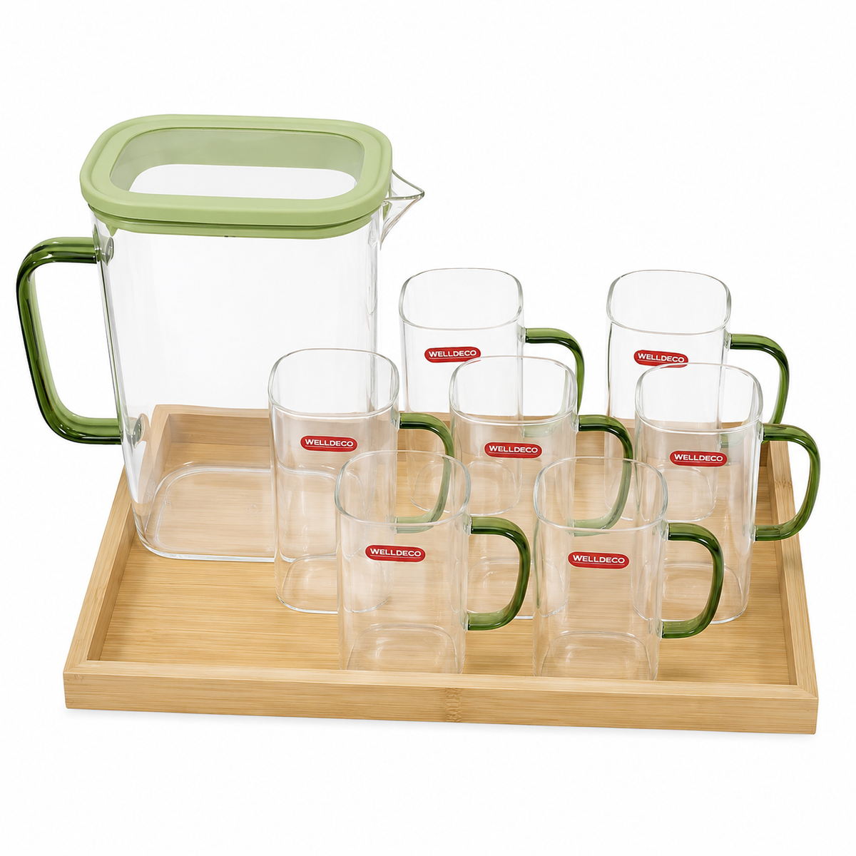 Transparent Water Set with Jug | Drinkware Set
