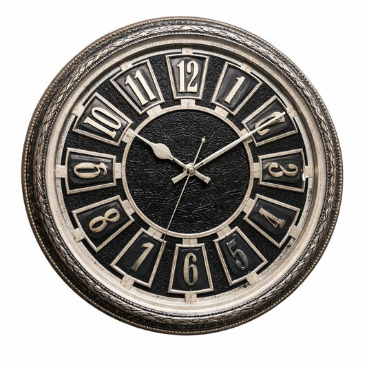 Heritage Wall Clock Trax – 14.50 Inch Plastic Vintage Ornate Decorative Wall Clock