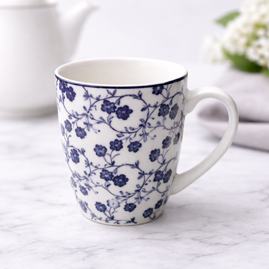 400ml Floral Mug – Classic Printed Tea & Coffee Mug - Habitt