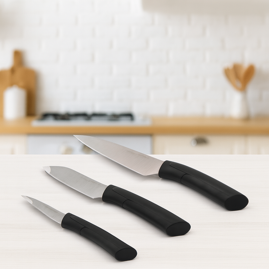 Prestige Stainless Steel Kitchen Knife Set – 3 Pieces