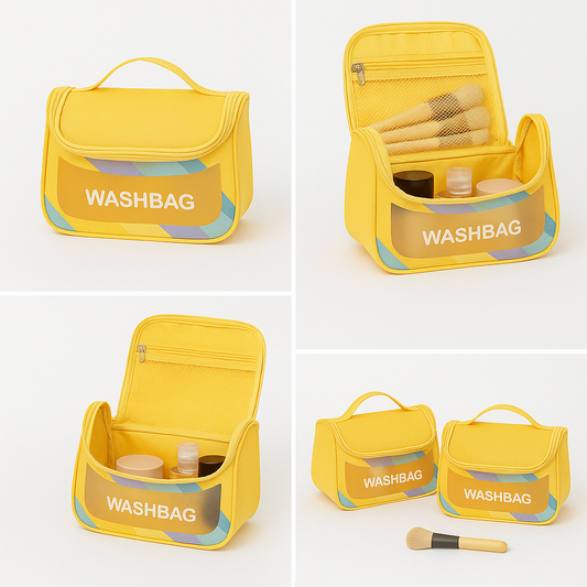 1Pc Wash Bag (Assorted) – Rainbow Design Travel Toiletry Organizer