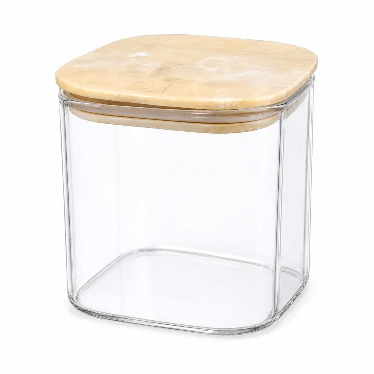 685ML Transparent Storage Jar with Wooden Cap | Kitchen Storage Container