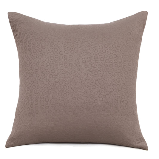 Metliza Grey Circle Cushion Cover 18x18 – Modern Textured Throw Pillow for Sofa & Bedroom Décor