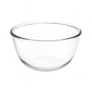 2-Piece Clear Glass Bowl Set – 2500 ml Large Mixing & Serving Bowls for Kitchen Use - Habitt