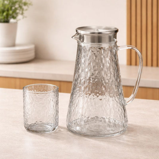 Beverage Set – 7Pcs Glass Jug & Tumblers