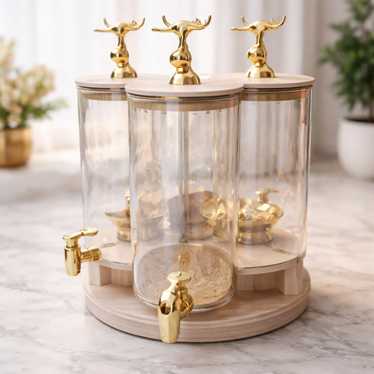 Juice Dispenser 3PCS – Luxury Beverage Dispenser - Habitt