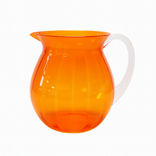 Orange Lassi Jug – Premium Transparent Polycarbonate Pitcher for Lassi, Juice & Water