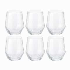 Premium Faceted Tumbler Glass 340 ml