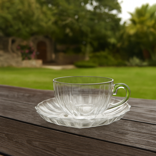 CUP AND SAUCER 12PC SET (170ML) – Premium Deli Glassware