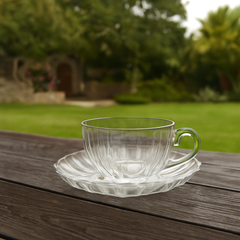 CUP AND SAUCER 12PC SET (170ML) – Premium Deli Glassware