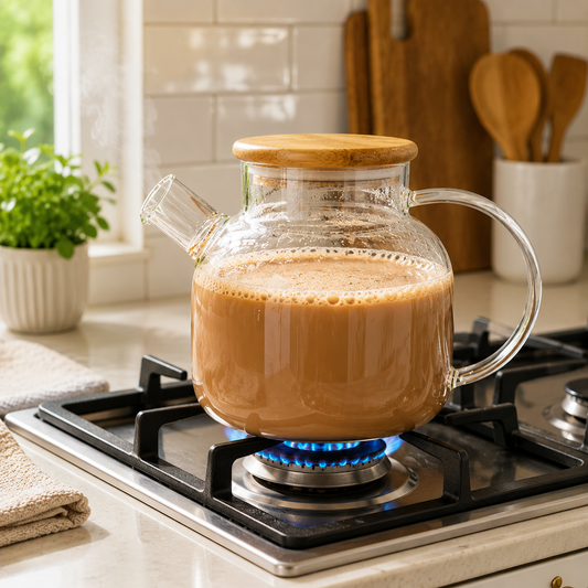 1.5 Litre Clear Kettle with Wooden Lid, Transparent