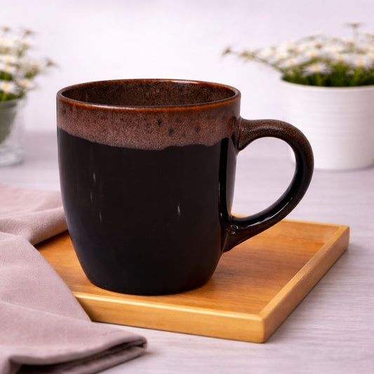 Handcrafted Reactive Glaze Ceramic Mug – Luxury Stoneware Coffee & Tea Cup in Purple