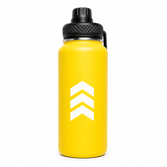 Sport Cap Vacuum Insulated Bottle 950ML – Yellow Stainless Steel Water Bottle - Habitt