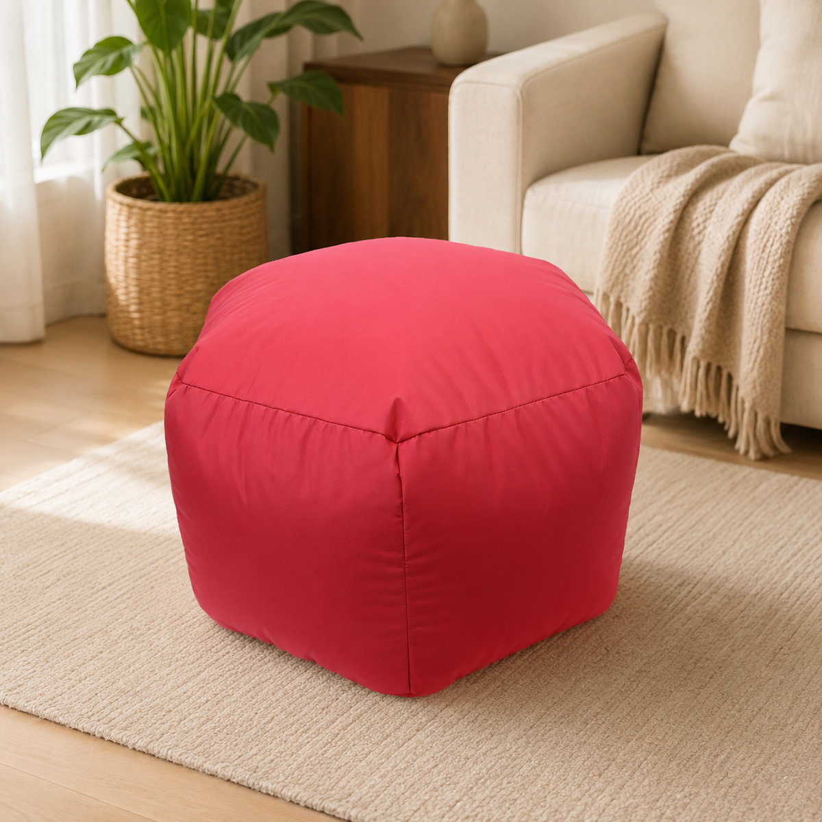 Pentagon Shape bean bag - Pink