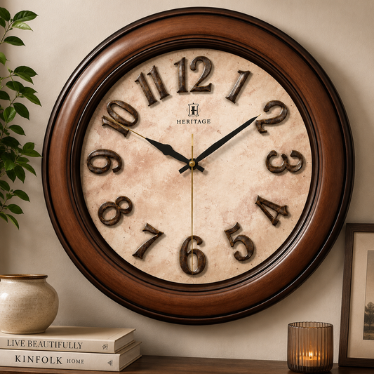 Heritage Wall Clock Dynamite 3D 22’’ – Premium Vintage Wooden 3D Wall Clock