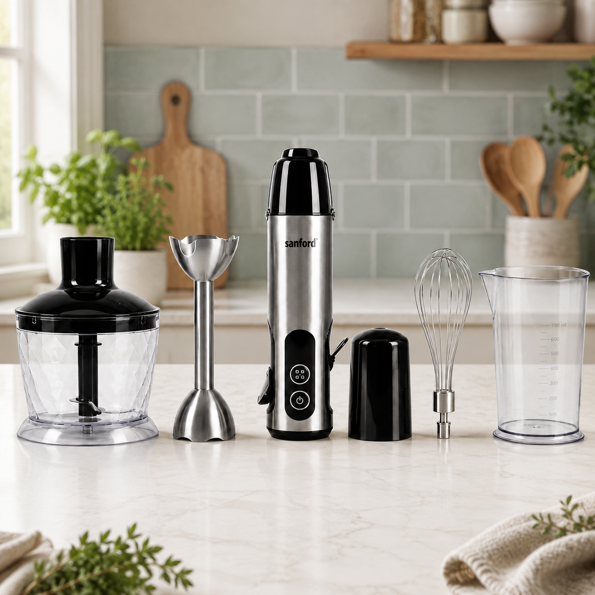 3 Stone Hand Blender Set 4 in 1